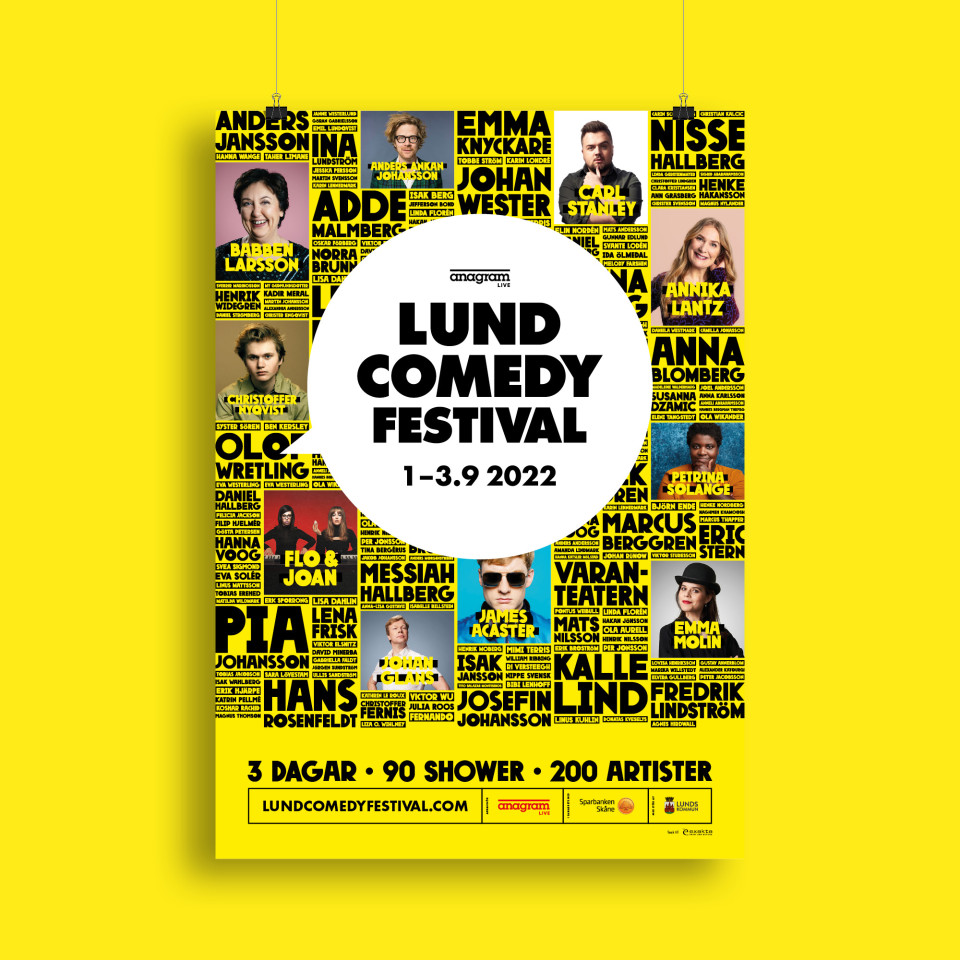 Lund Comedy Festival 2022, Affisch