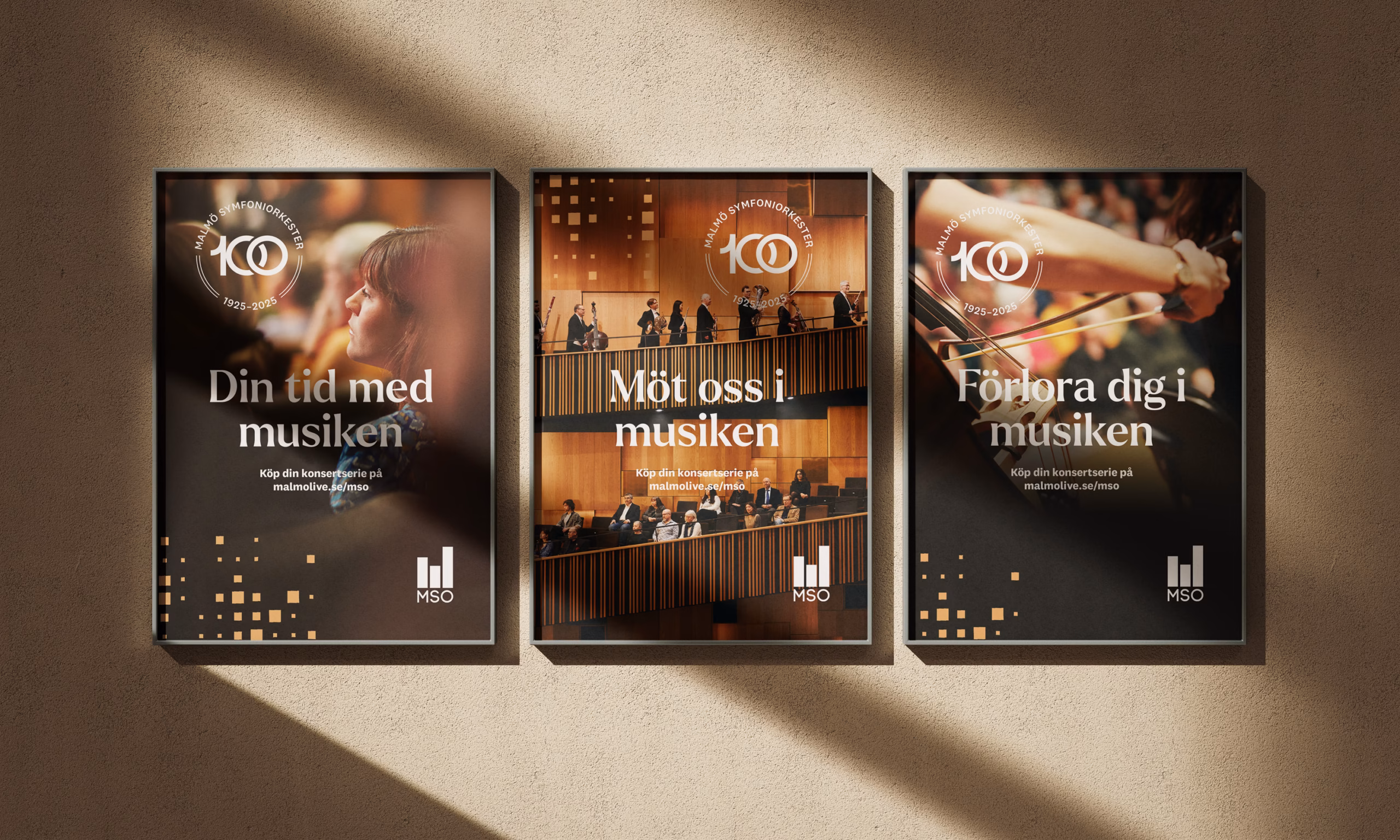 MSO Malmo SymfoniOrkester Affischer 100 år