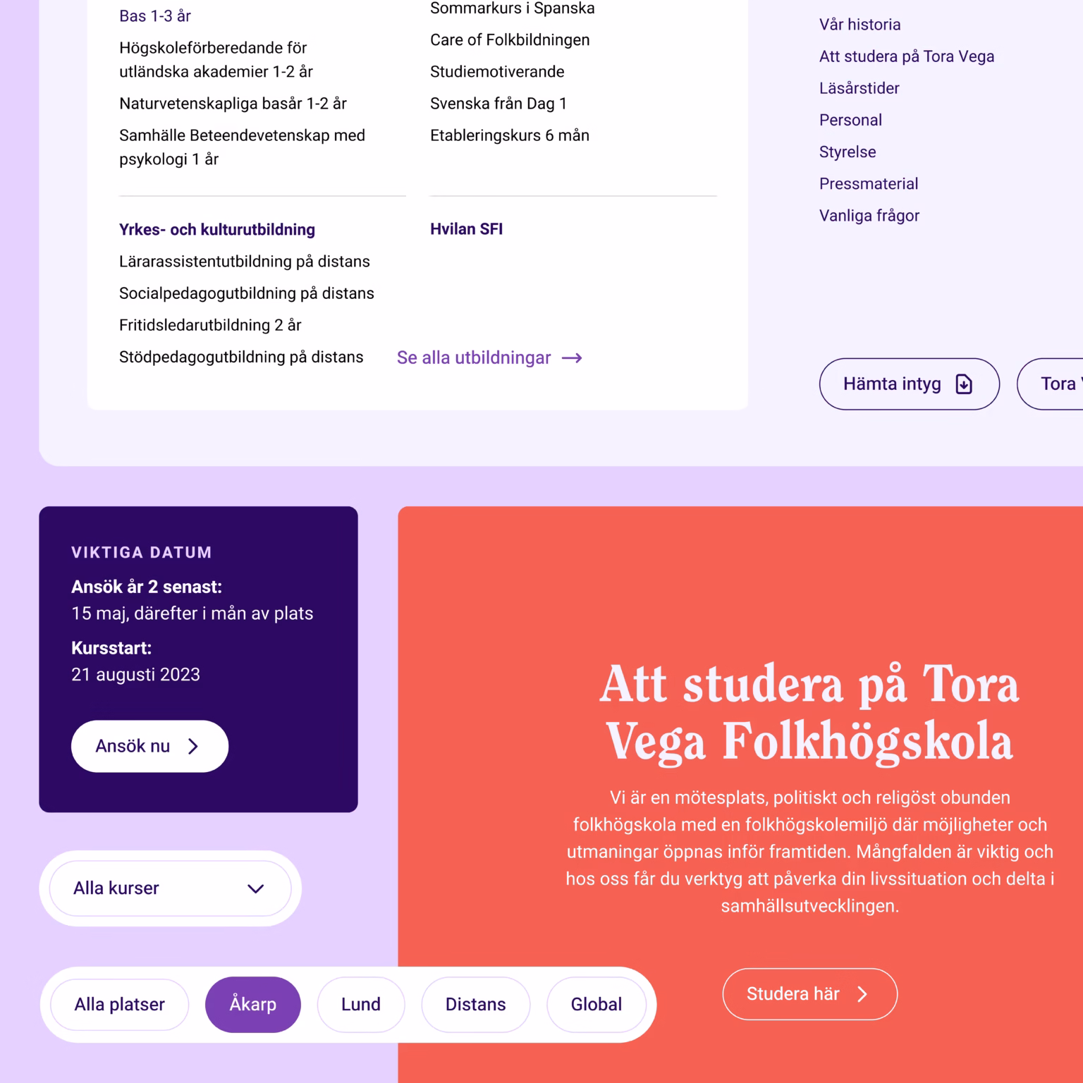 Tora Vega Folkhögskola